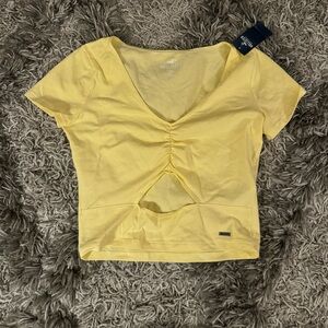 Hollister cropped shirt